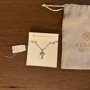 NWT: Kendra Scott Silver Cross Pendant Necklace
